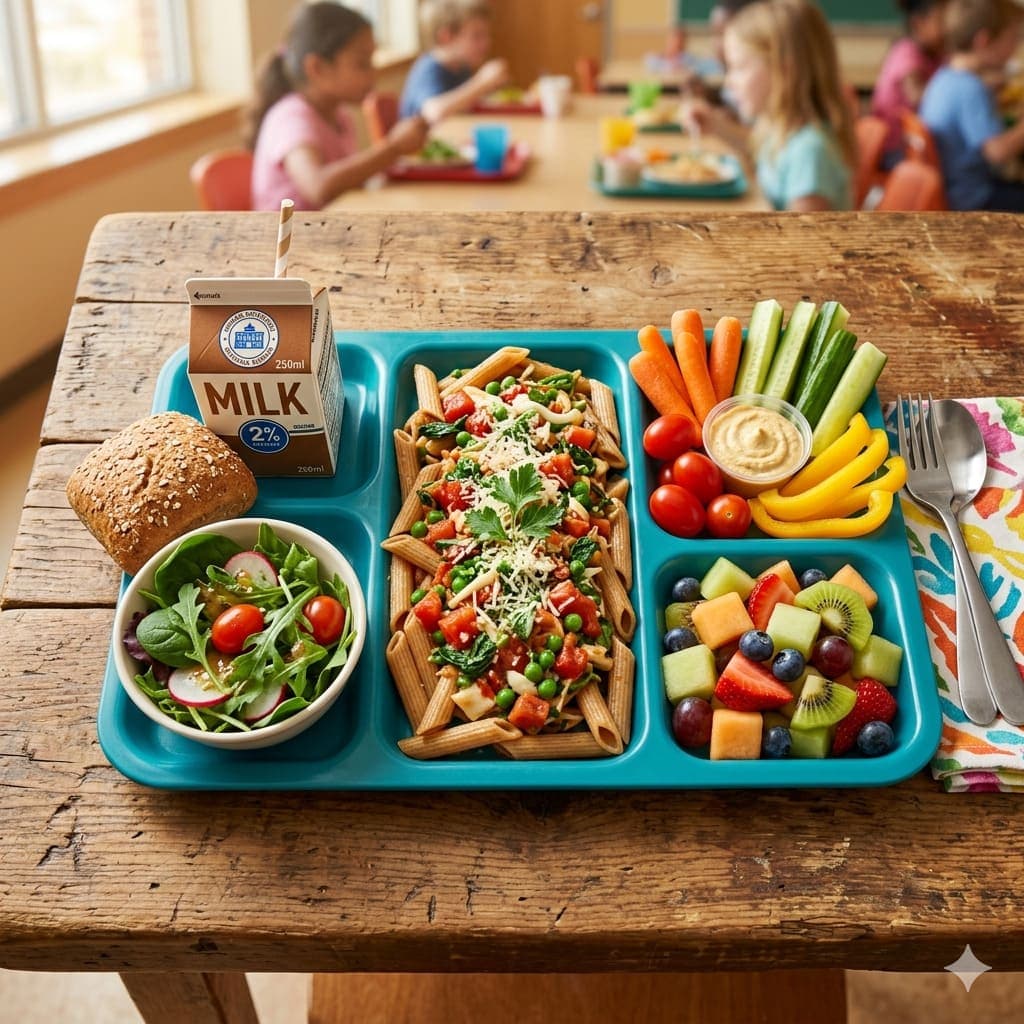 Plateau repas cantine scolaire